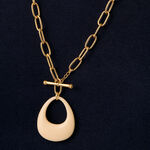 Collar largo BRIGITTE - Marfil / Oro - Collares  | Agatha