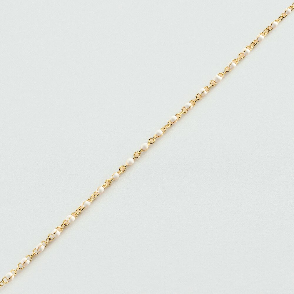 Pulsera de cadena SMARTY - Blanco / Oro - Pulsera de cadena  | Agatha