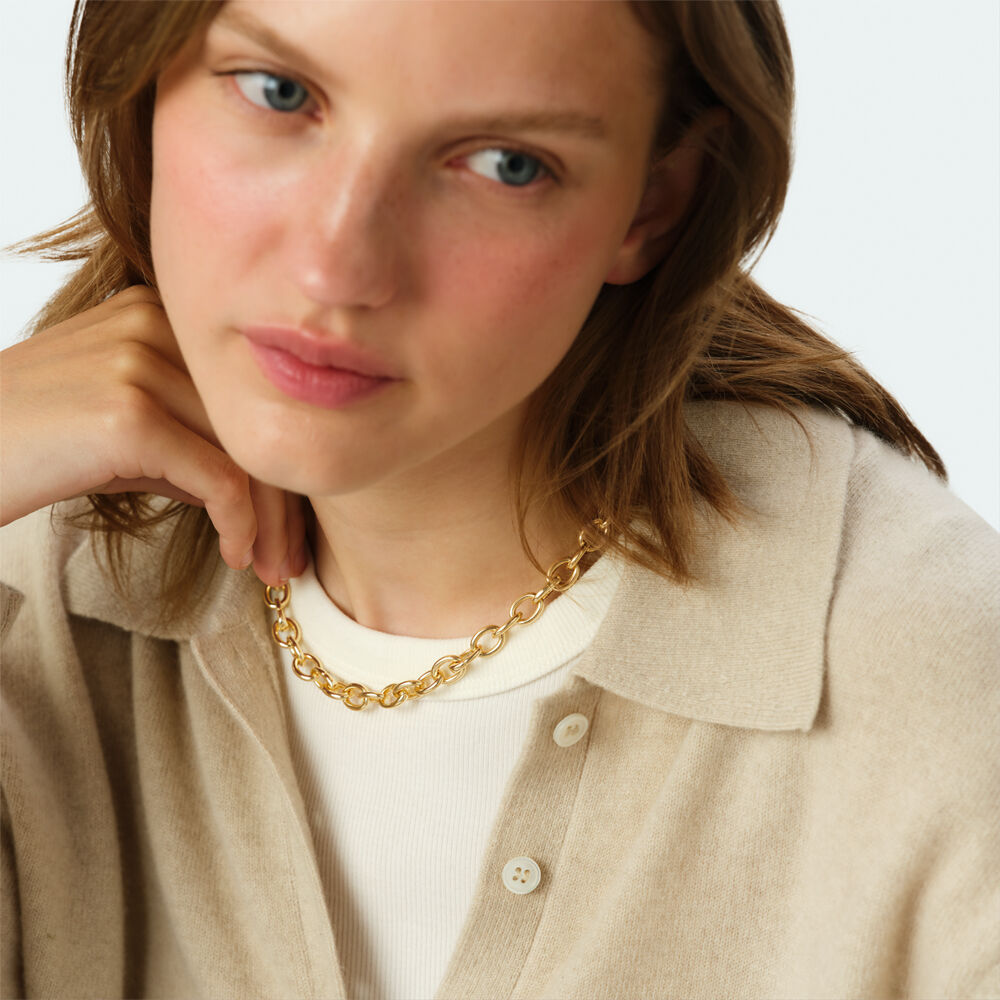 Collar corto CADENA FORZADA - Dorado - Collar corto  | Agatha