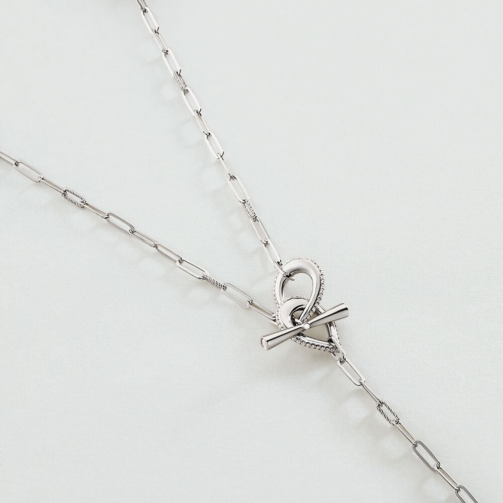 Collar largo GEMINI - Cristal / Plateado - Collar largo  | Agatha