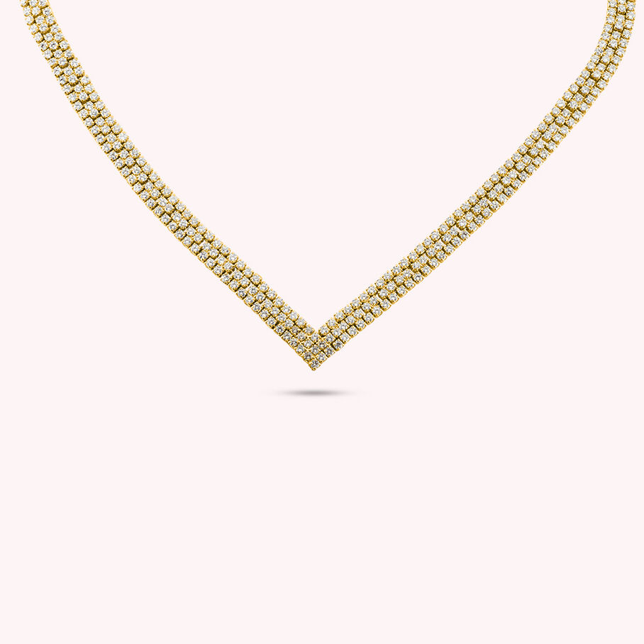 Collar corto BERENICE - Cristal / Oro - Collares  | Agatha