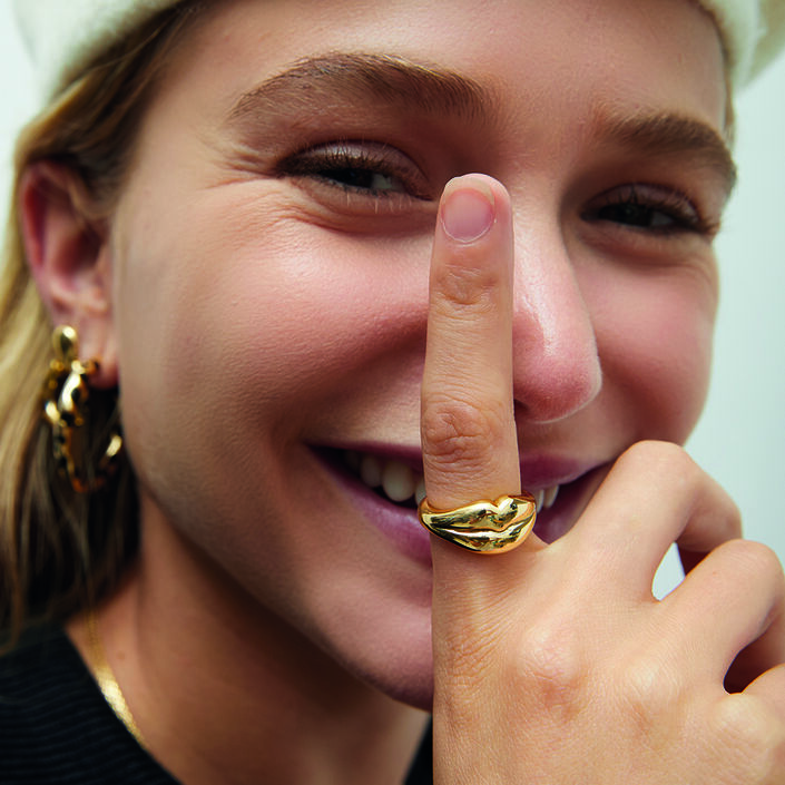 Anillo fino LEO - Dorado - Anillos  | Agatha