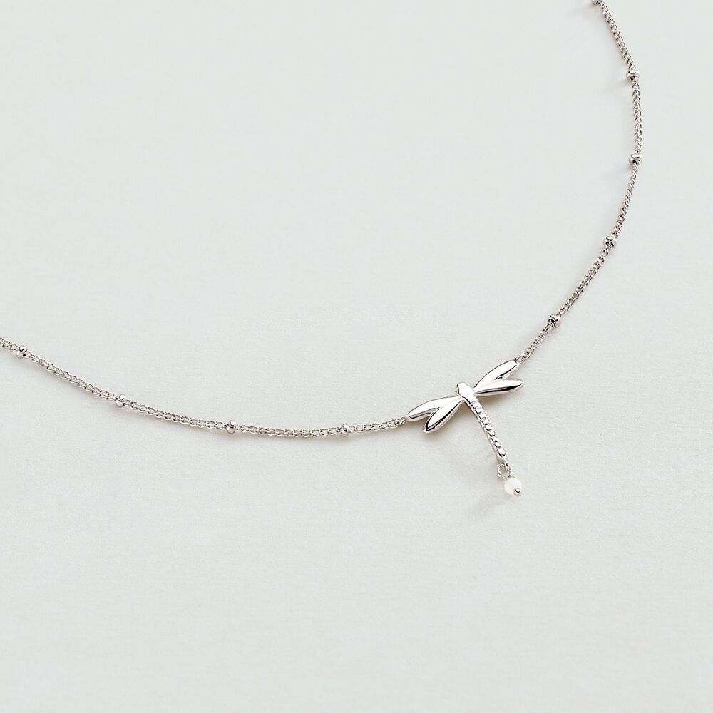 Collar corto DRAGONFLY - Plateado - Collar corto  | Agatha