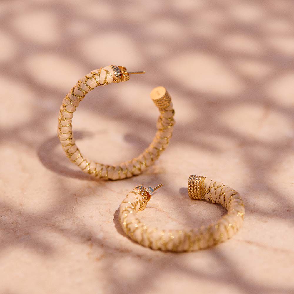 Criollas RAFIA - Beige / dorado - Criollas  | Agatha