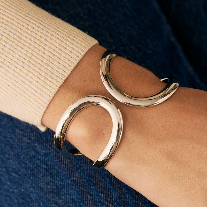Pulsera esclava LINES - Plata - Pulseras  | Agatha