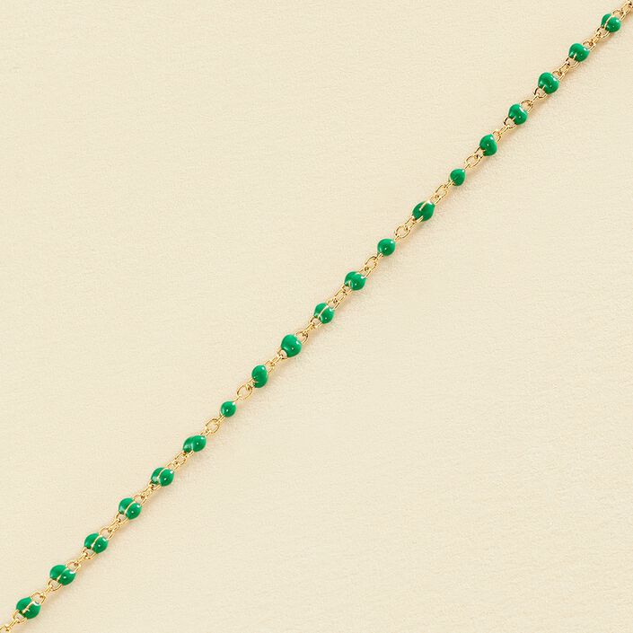 Pulsera de cadena SMARTY - Verde / Dorado - Pulseras  | Agatha