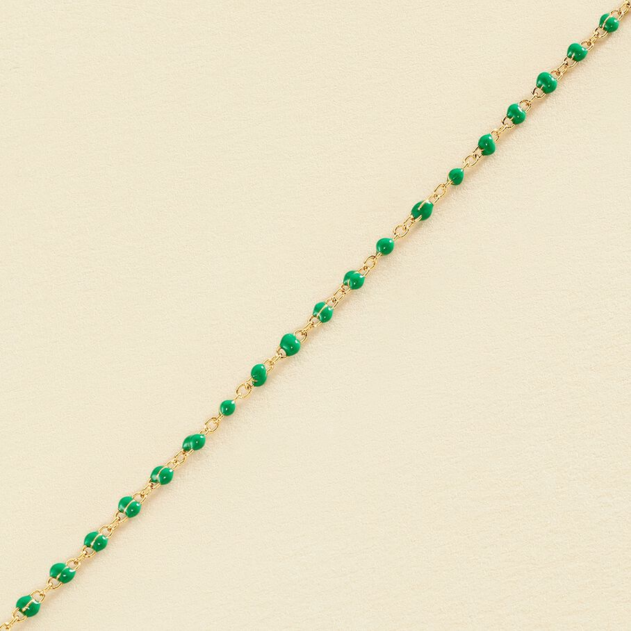 Pulsera de cadena SMARTY - Verde / Dorado - Pulseras  | Agatha
