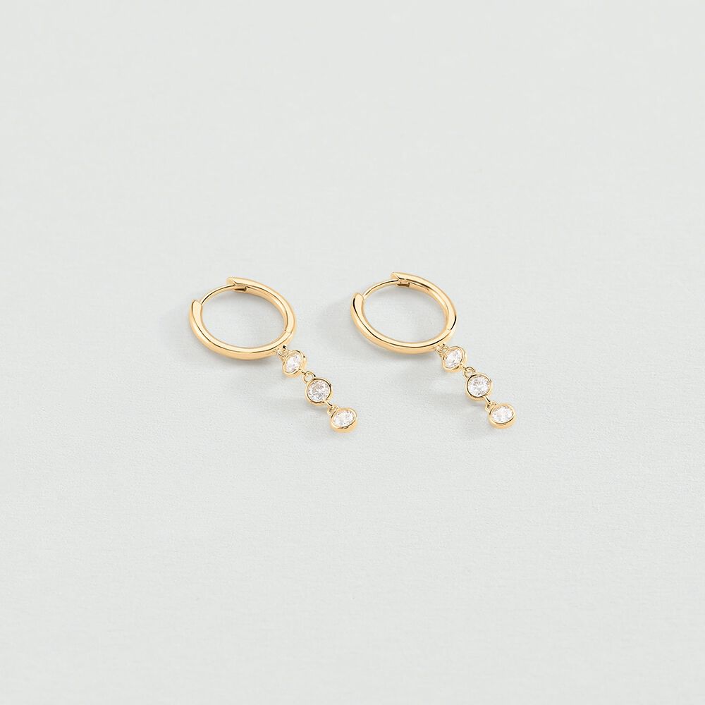 Criollas EAR4BRILLANT - Cristal / Dorado - Criollas  | Agatha