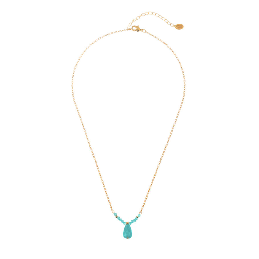 Collar corto CIAM - Turquesa / Oro - Collares  | Agatha