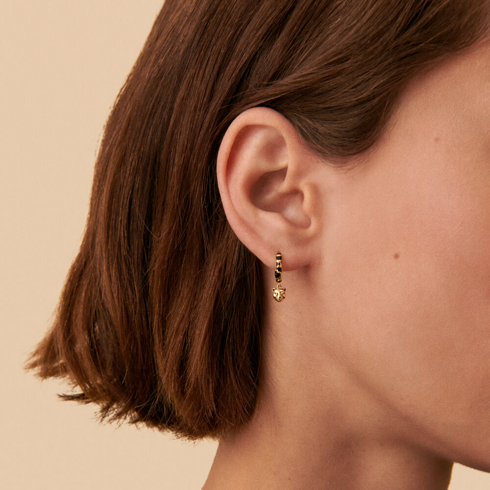 Piercing criolla LEOPARD - Negro / Oro - Piercings  | Agatha