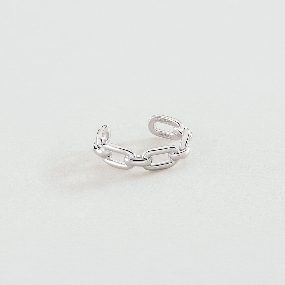 Anillo ajustable CHAIN - Plata - Anillo ajustable  | Agatha