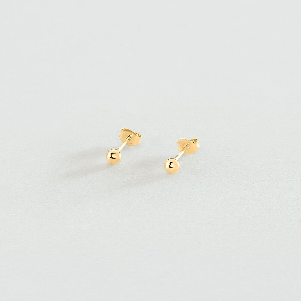 Pendientes cortos SOL - Dorado - Pendientes cortos  | Agatha