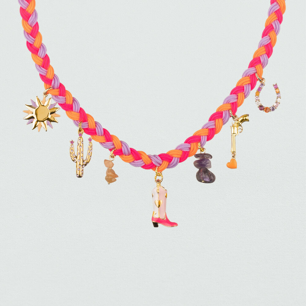 Collar corto RODEO - Multicolor / Oro - Outlet  | Agatha