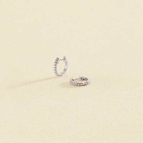 Criollas AUSTRAL - Cristal / Plateado - Pendientes  | Agatha