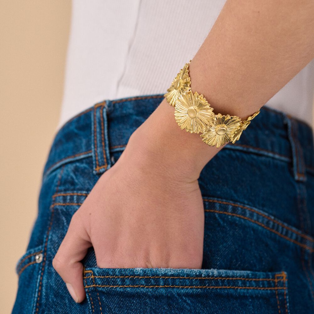 Pulsera esclava BLOSSOM - Dorado - Sin piedra  | Agatha