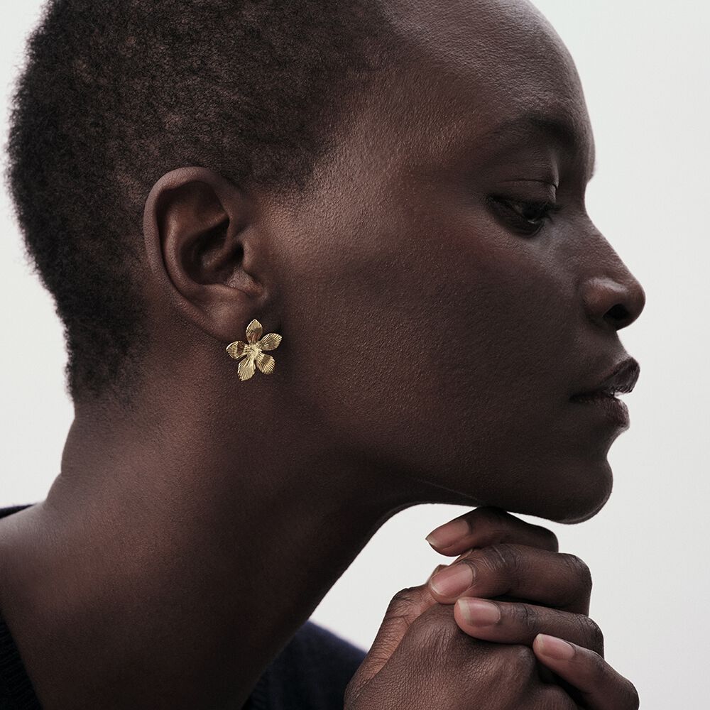 Pendientes cortos BLOOM - Dorado - Pendientes cortos  | Agatha