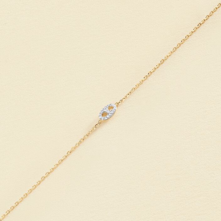 Pulsera de cadena ETREINTE - Plata / Oro - Pulseras  | Agatha