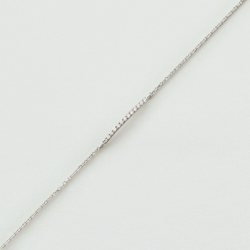 Pulsera de cadena BARSHINE - Cristal / Plateado - Pulsera de cadena  | Agatha