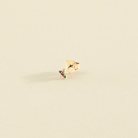 Piercing mini FLORAL - Multicolor / Oro - Piercings  | Agatha
