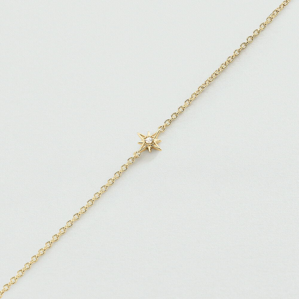 Pulsera de cadena OURSE - Cristal / Dorado - Pulsera de cadena  | Agatha
