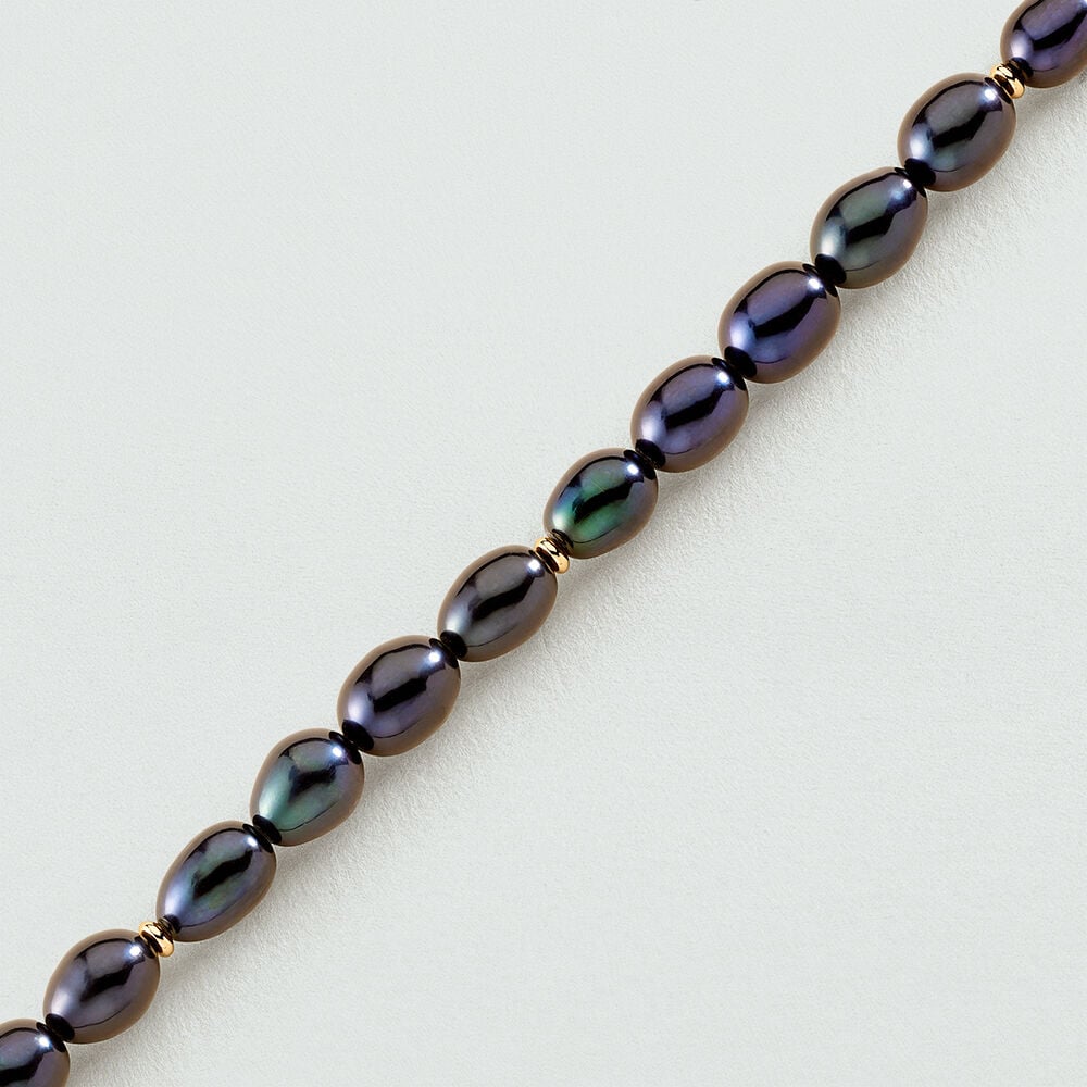 Pulsera de cadena MARGAUX - Negro / Oro - Pulsera de cadena  | Agatha