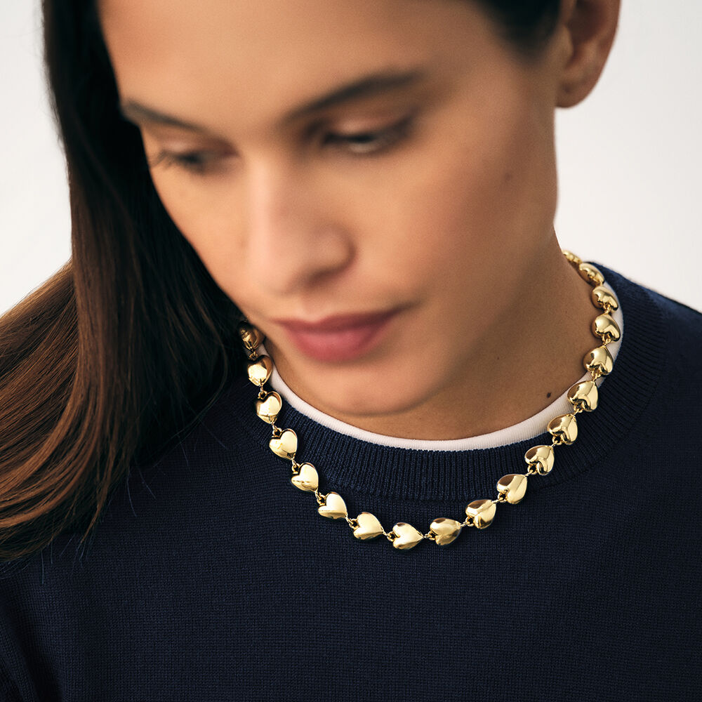 Collar corto DESIREE - Cristal / Dorado - Collar corto  | Agatha