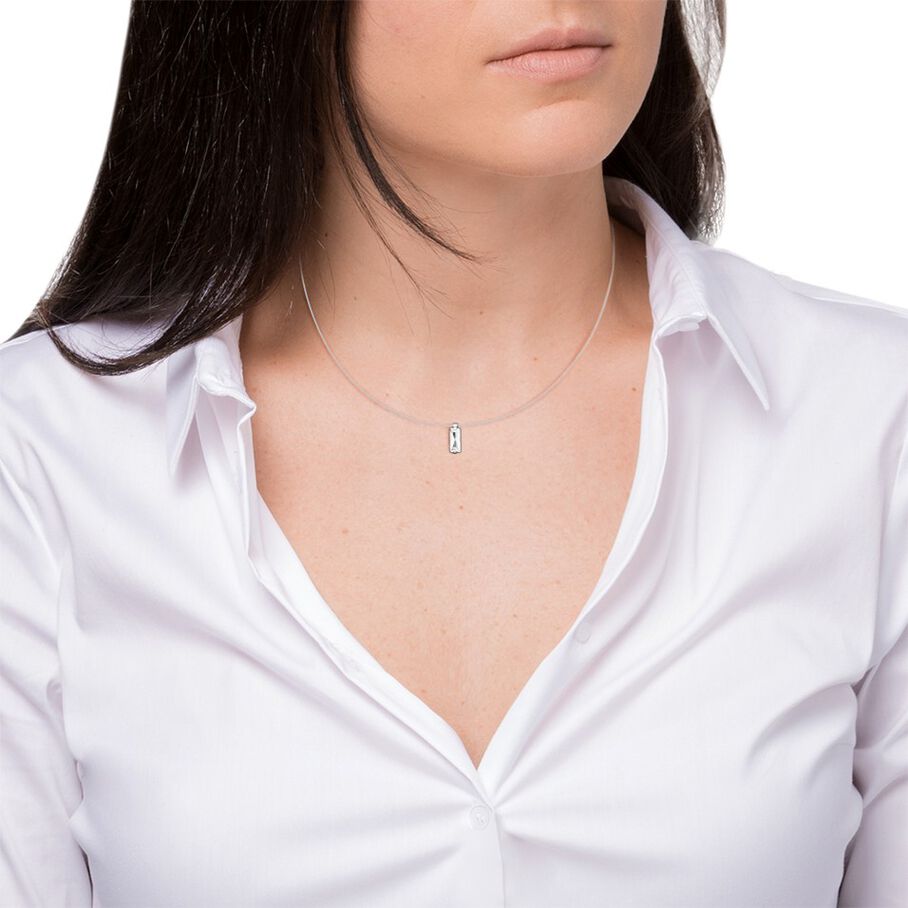 Collar corto FIL MAGIQUE - Cristal / Plateado - Collares  | Agatha
