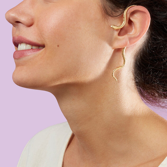 Ear cuff MELUSINE - Dorado - Piercings  | Agatha