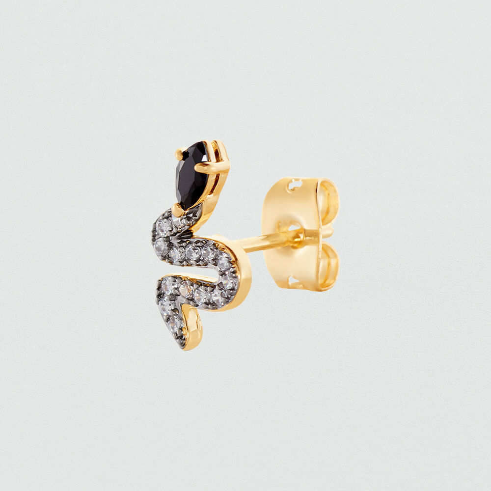Piercing mini SNAKY - Oro / Gris - Piercings  | Agatha