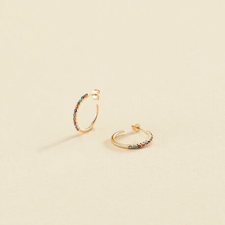 Criollas BELOVED - Multicolor / Oro - Pendientes  | Agatha