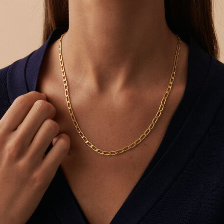 Collar midi RECTANGLE - Dorado - Collares  | Agatha