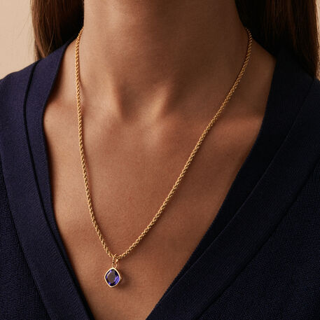 Colgante AMULETO DE LUZ - Azul / Oro - Best sellers  | Agatha