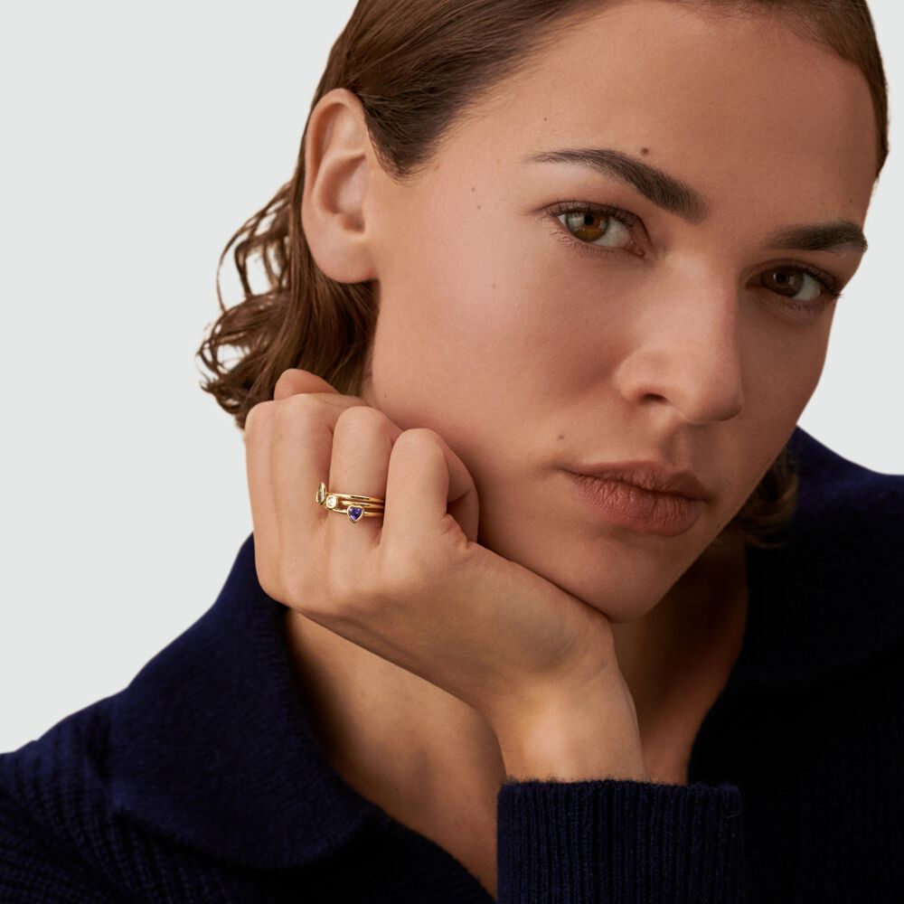 Anillo fino CANDY - Multicolor / Oro - Anillos de fantasía  | Agatha