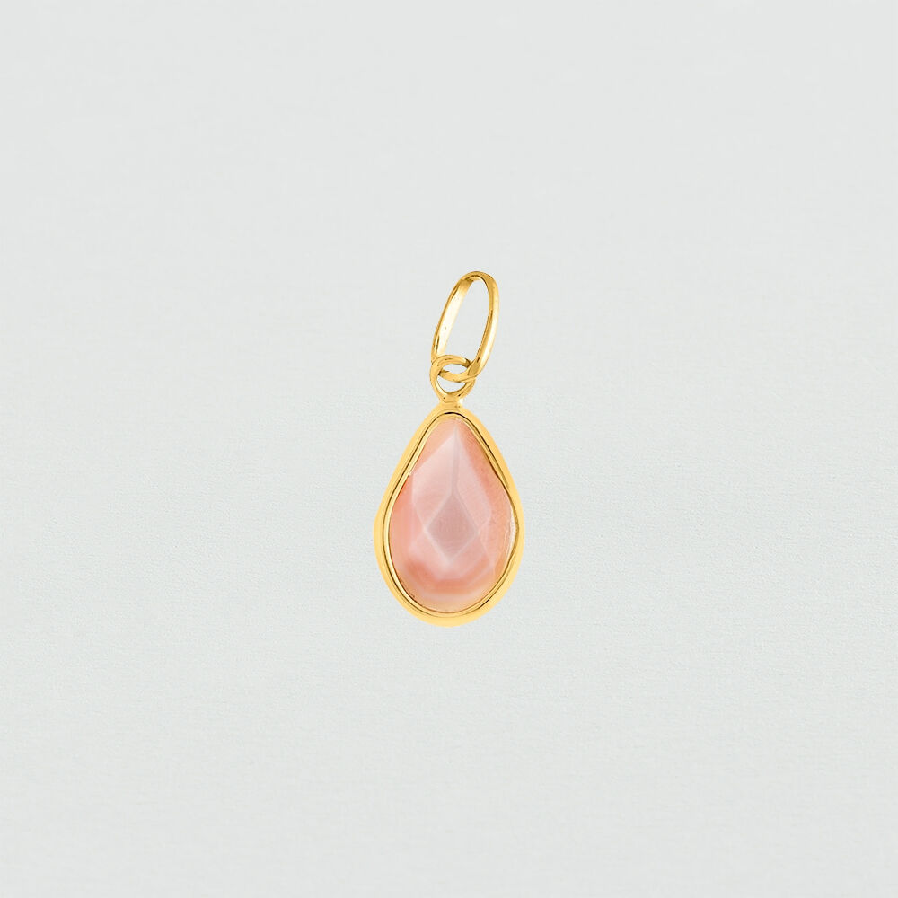 Colgante POIRE - Piedra de luna rosa - Outlet  | Agatha
