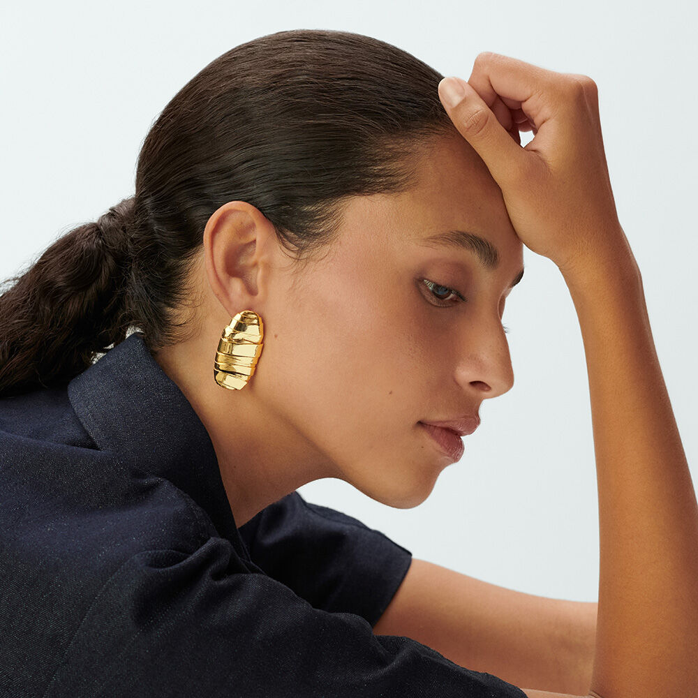 Pendientes largos BE - Dorado - Pendientes largos  | Agatha