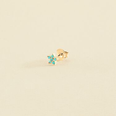 Piercing mini FLOR6 - Turquesa / Oro - Piercings  | Agatha