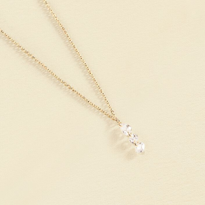 Collar corto PETILLE - Cristal / Dorado - Collares  | Agatha
