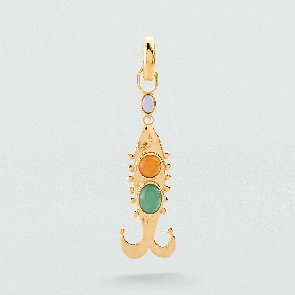 Criolla individual PEZ PANGEA - Dorado - Pendientes  | Agatha