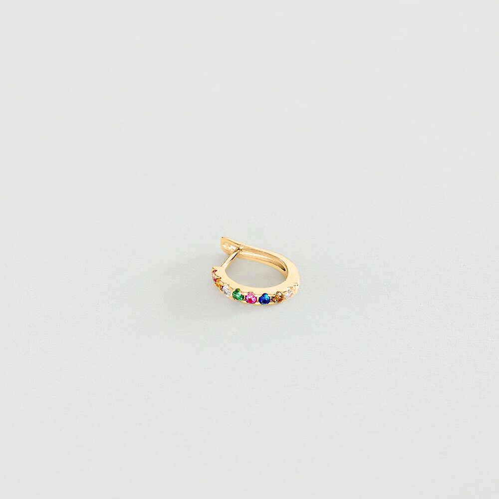 Piercing criolla COLORFUL - Multicolor / Oro - Piercings  | Agatha