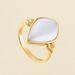 Anillo fino ECLIPSE - Blanco / Oro - Anillos  | Agatha