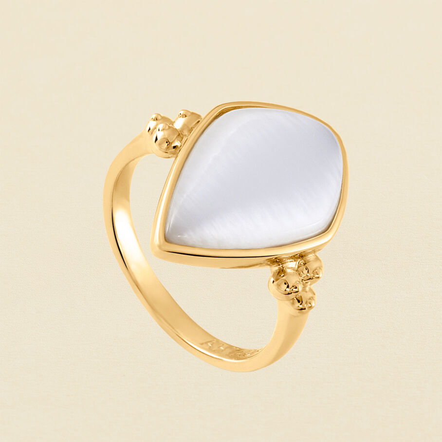 Anillo fino ECLIPSE - Blanco / Oro - Anillos  | Agatha