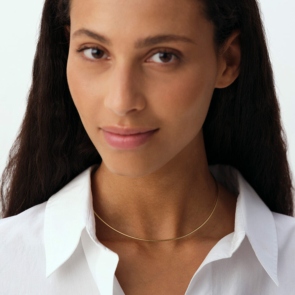 Collar corto R&Iacute;GIDA - Dorado - Cadena  | Agatha