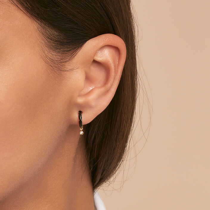 Piercing criolla JUNGLY - Negro / Oro - Piercings  | Agatha