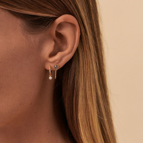Piercing criolla MIX & MATCH - Gris / Oro - Piercings  | Agatha