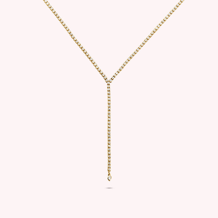 Collar midi ISIS - Cristal / Dorado - Collares  | Agatha
