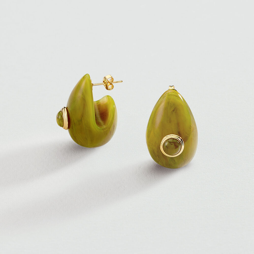 Pendientes largos EAR2BE - Caqui - Pendientes largos  | Agatha