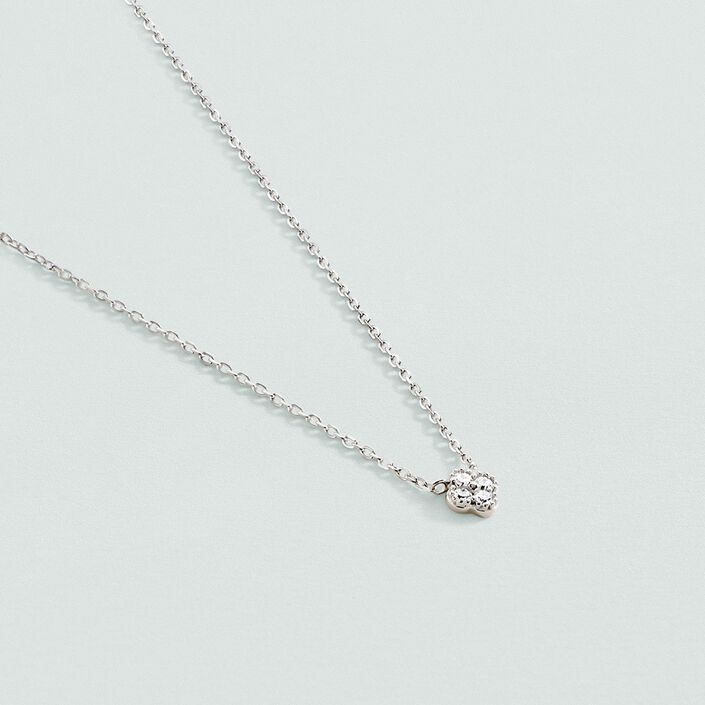 Collar corto BELOVED - Cristal / Plateado - Collares  | Agatha