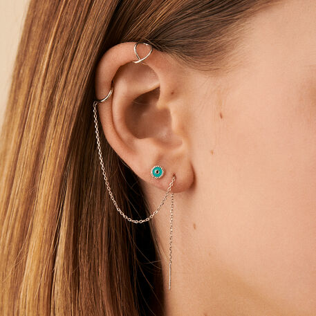 Piercing mini MIX& MATCH - Azul / Plata - Piercings  | Agatha