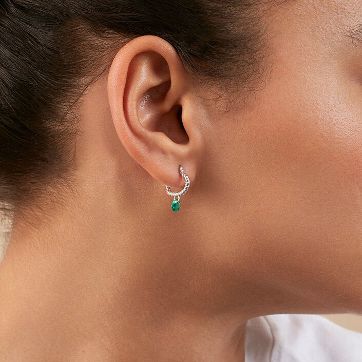Criollas BEGUIN - Verde / Plata - Pendientes  | Agatha