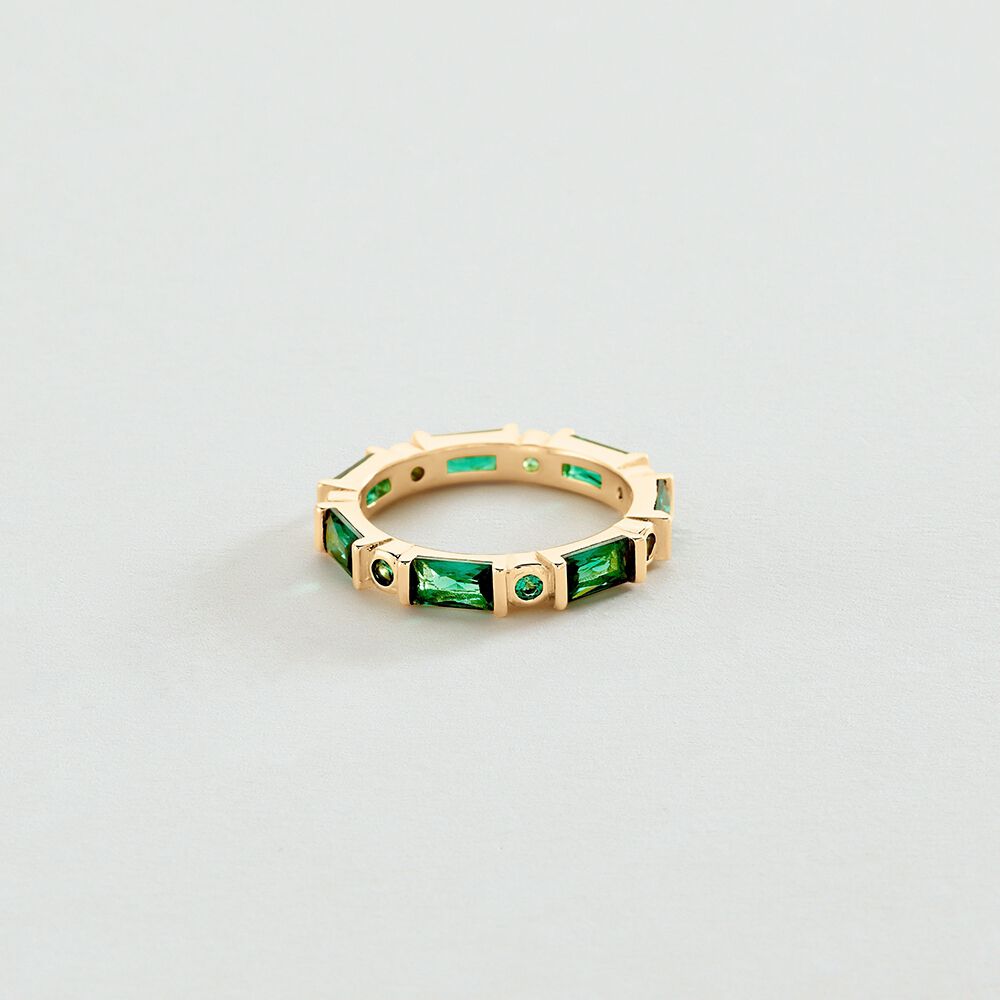 Anillo fino MARILYN - Verde / Dorado - Anillos de fantasía  | Agatha